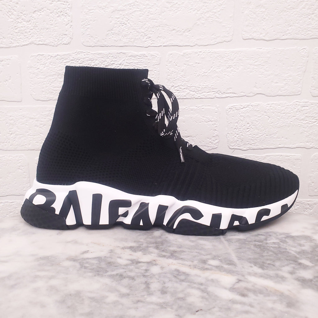 BALENCIAGA BLACK SNEAKERS - SIZE 41