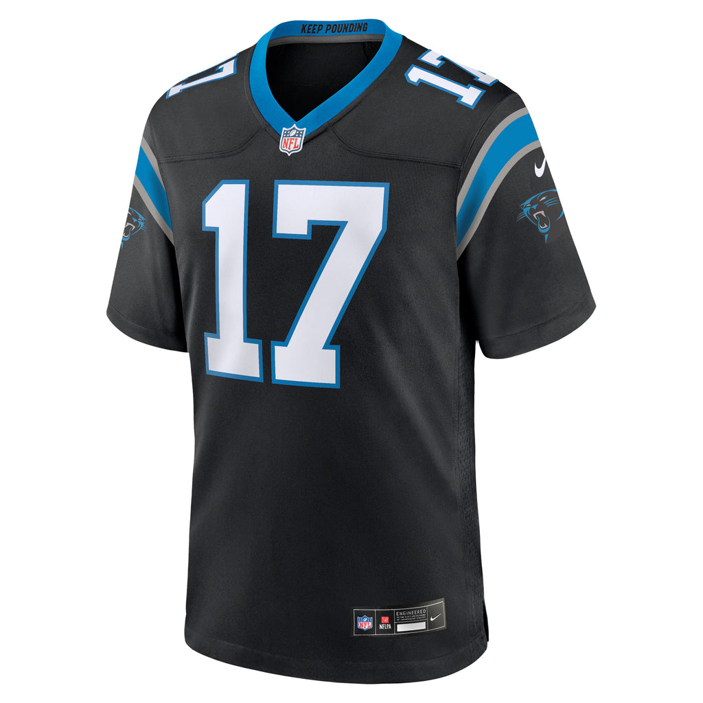 Carolina Panthers Xavier Legette Black 2024 NFL First Round Pick Game Player Jersey