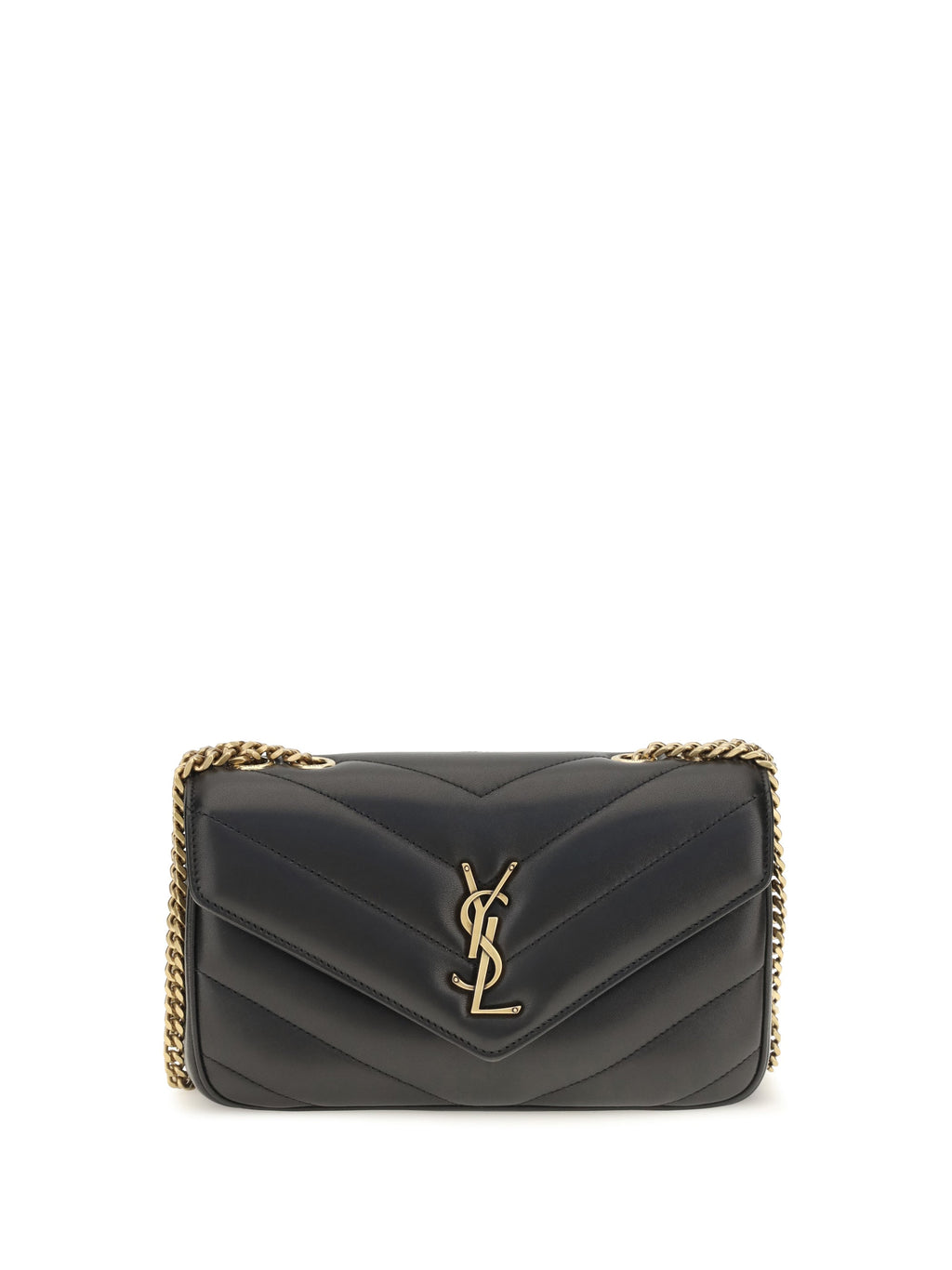 Saint Laurent Women Loulou Leather Crossbody Bag