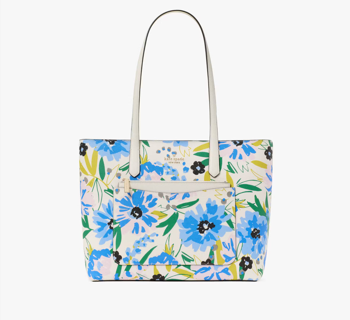 NWT Kate Spade Staci Floral Large Tote Set with 2 Pouches/wristlets