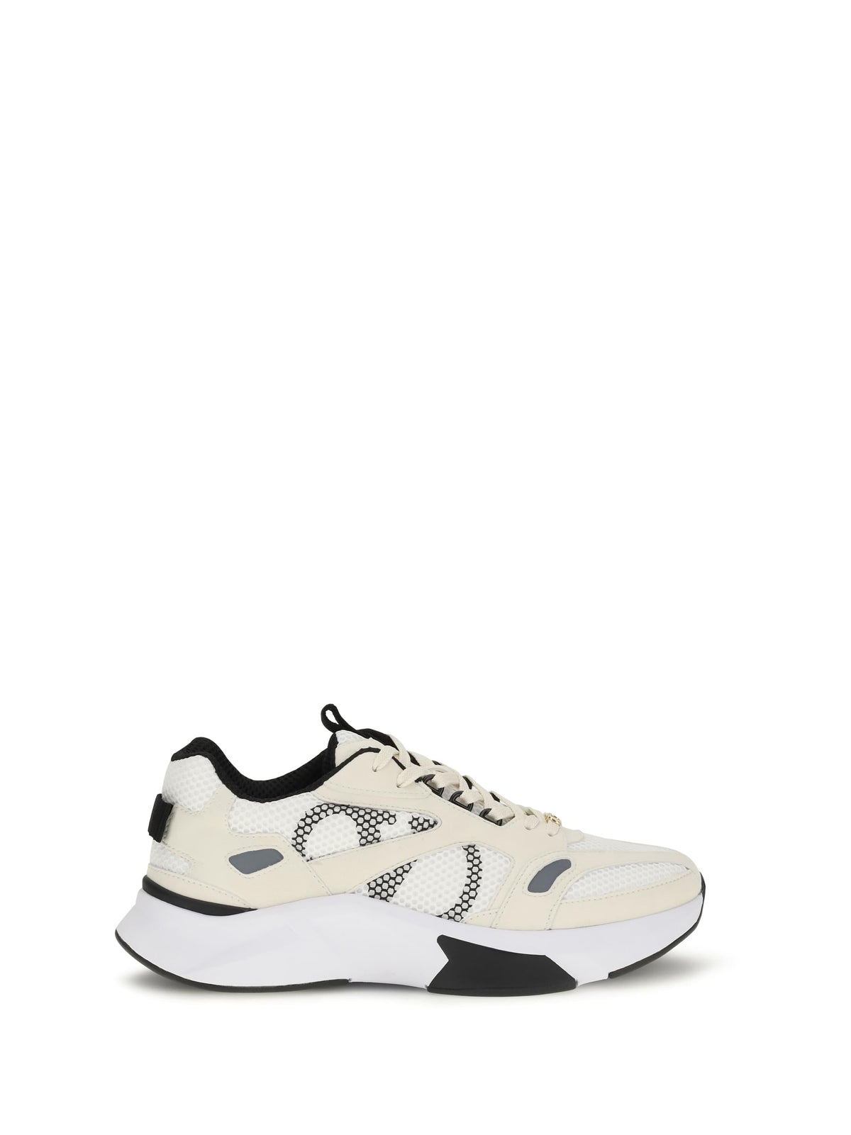 Valentino Garavani Men Demivee Mesh And Suede Sneakers