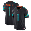 Miami Dolphins Tua Tagovailoa Pitch Blue 2025 Rivalries Collection Limited Jersey