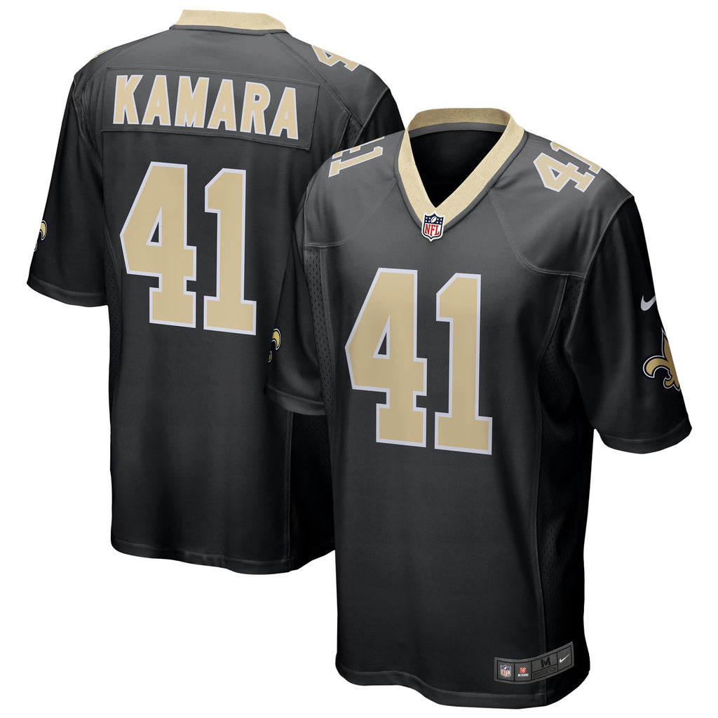 New Orleans Saints Alvin Kamara Black Game Jersey