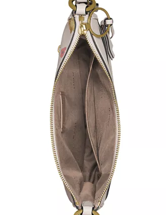 Coach Chaise Pansy Print Leather Crossbody