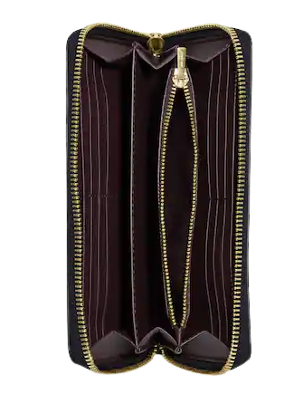 Coach Long Zip Around Wallet With Coach Monogram Print