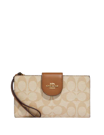 Coach Tech Wallet In Colorblock Signature Canvas