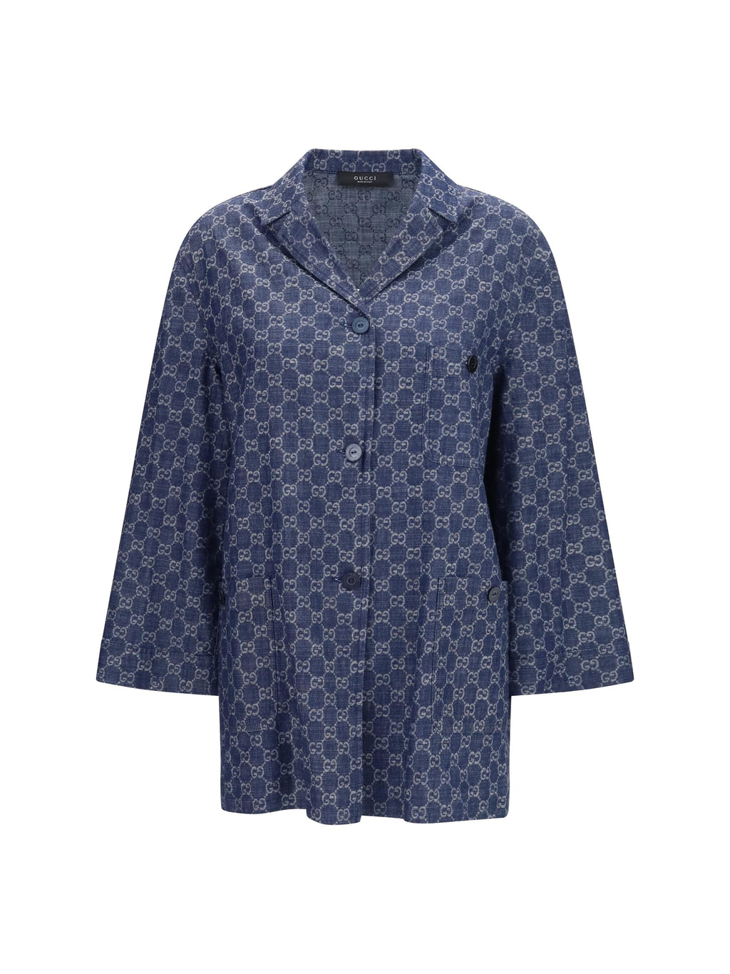 Gucci Women Gg Jacquard Cotton Jacket