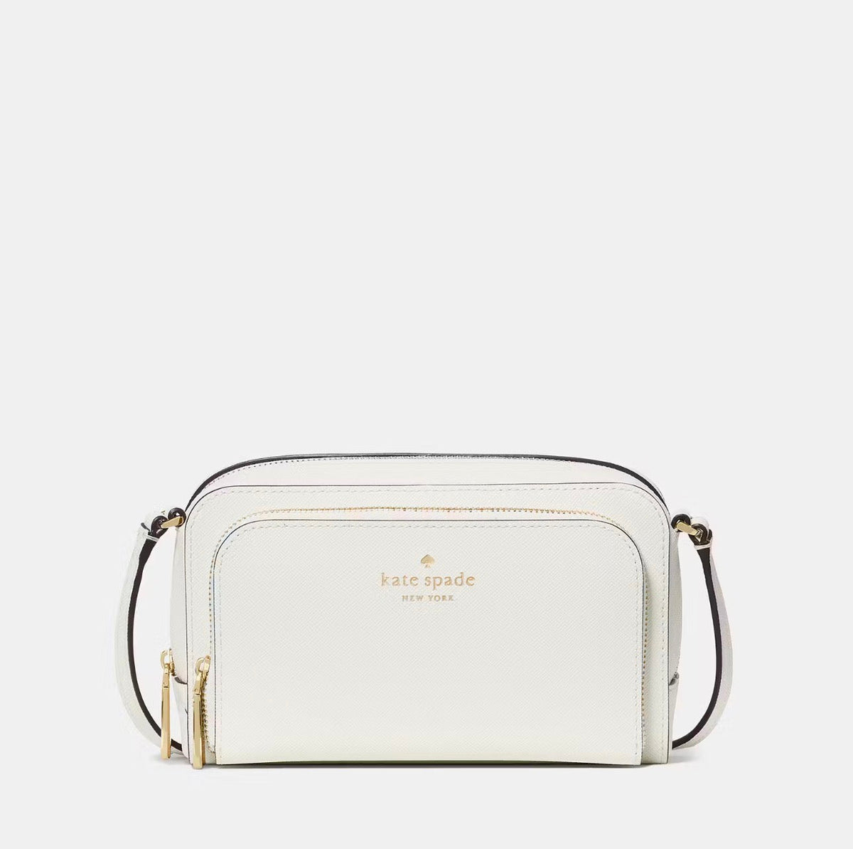 NWT Kate Spade  Staci Dual Zip Around Mini Crossbody In Meringue