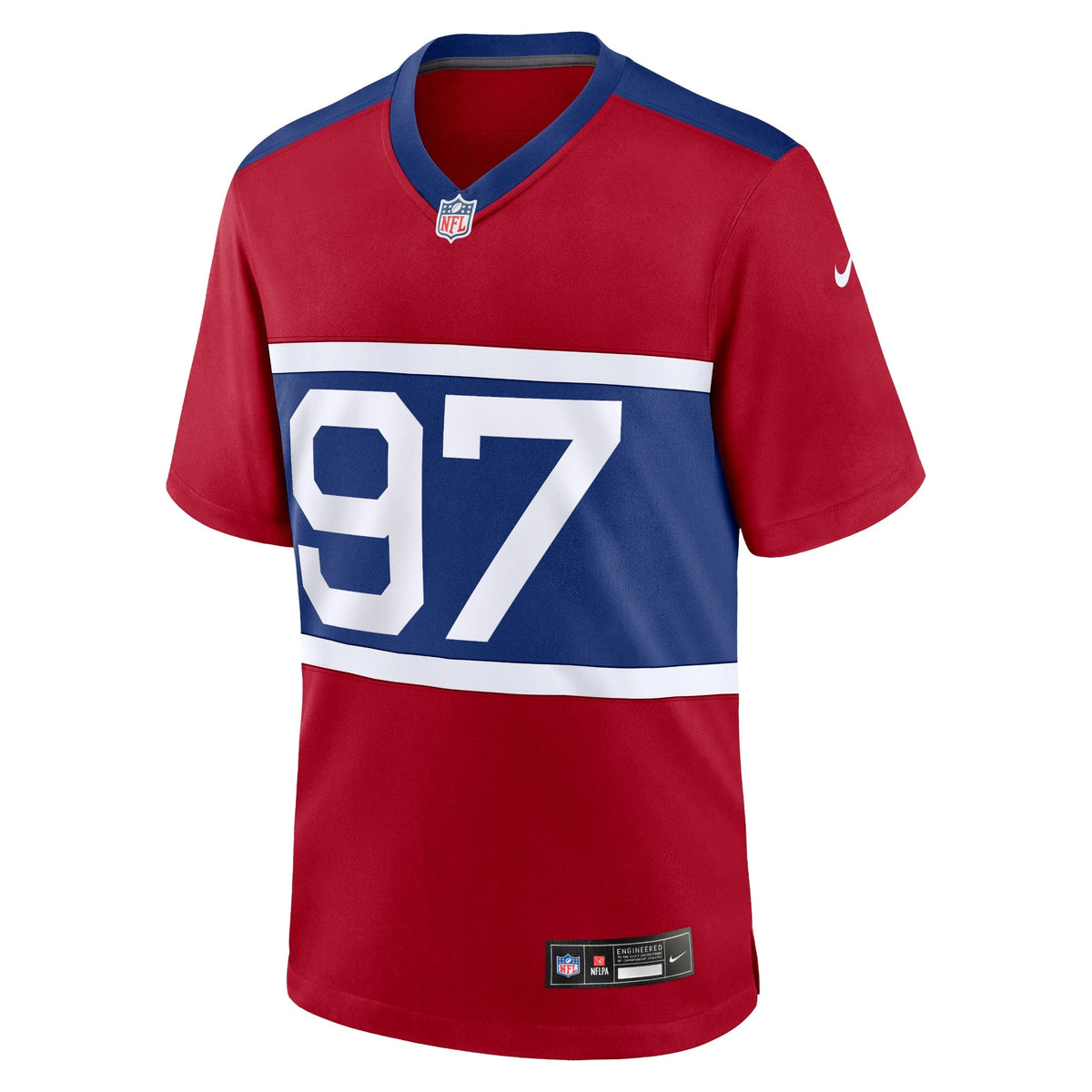 New York Giants Dexter Lawrence II Century Red Alternate Player Game Jersey