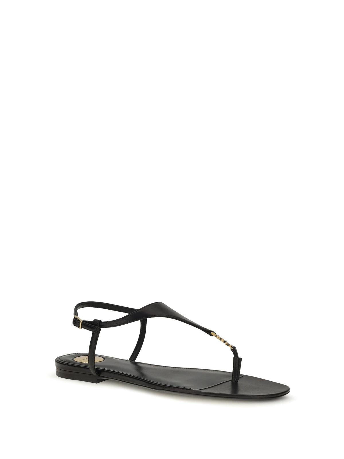 Saint Laurent Women Cassandre Leather Sandals