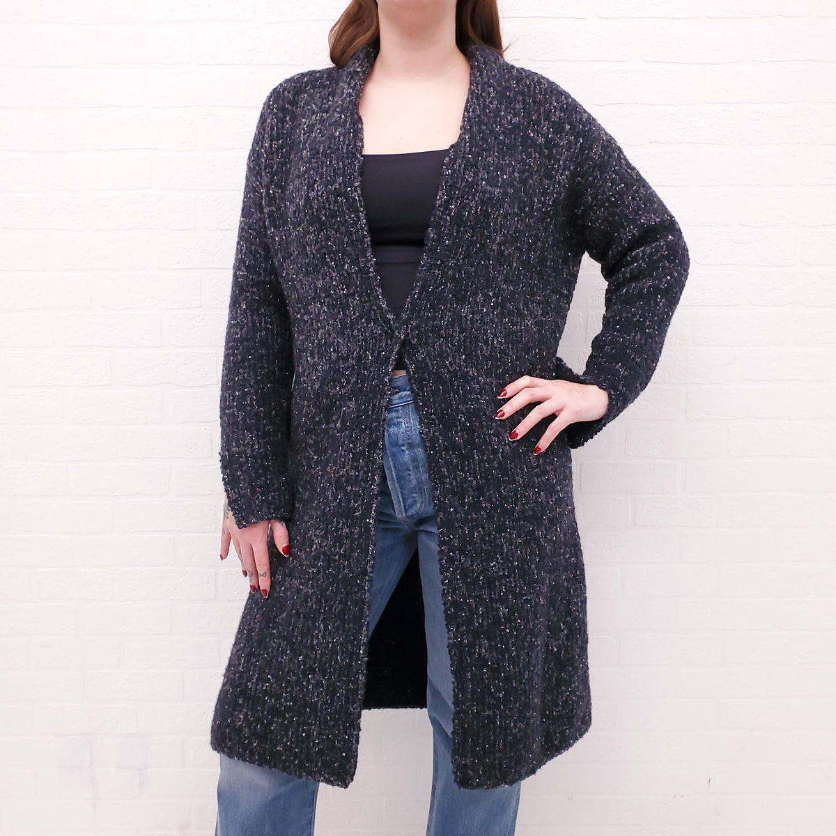FABIANA FILIPPI OVERSIZED KNIT CARDIGAN - SIZE XS
