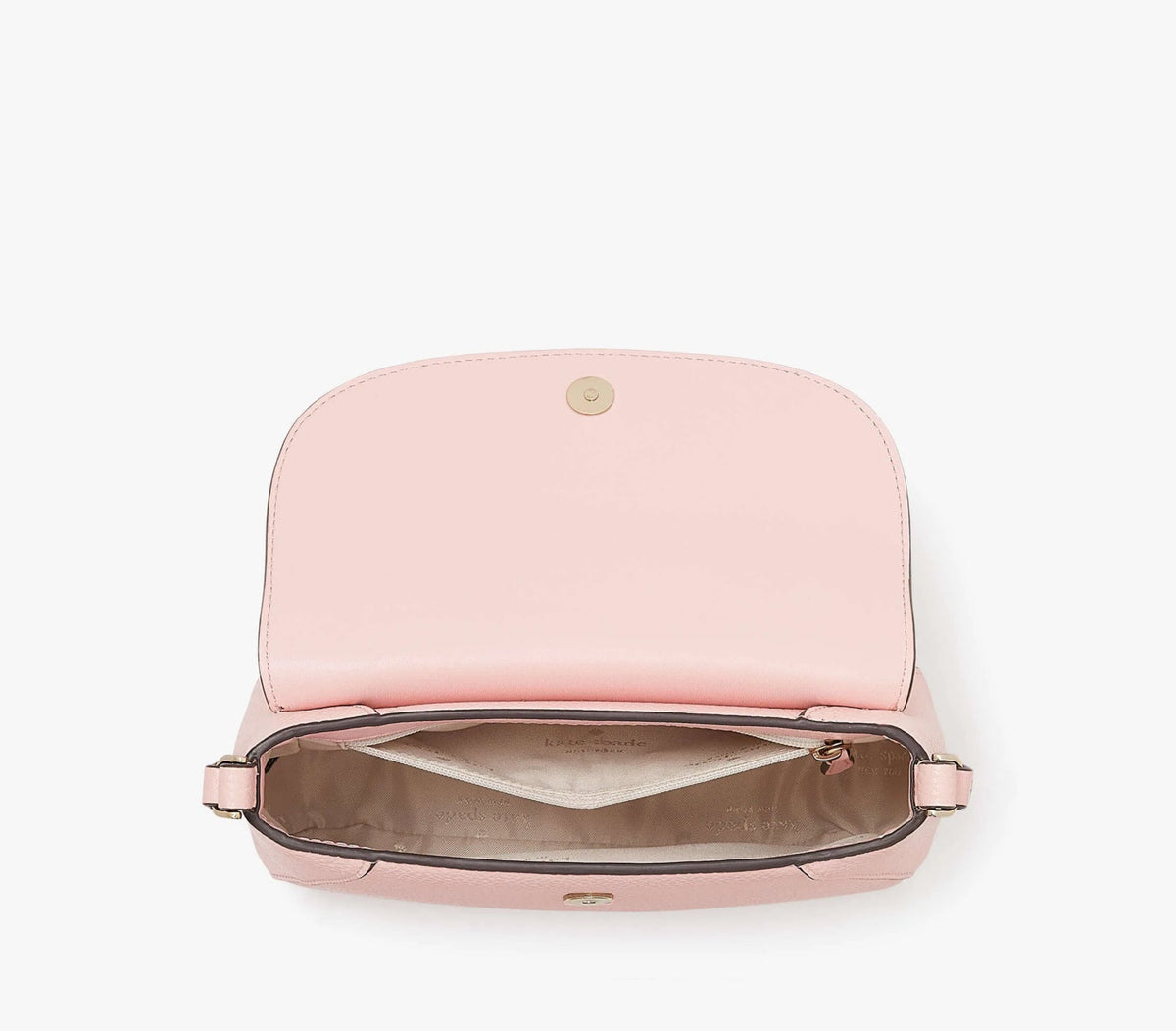 NWT Kate Spade Monica Small Flap  Leather Crossbody Bag In Blush