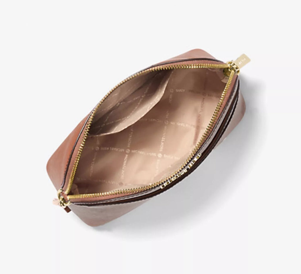 NWT Michael Kors Jet Set Travel Medium Dome Crossbody Bag In Saffiano Leather
