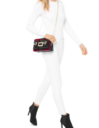 Michael Michael Kors Hayden Medium Leather Pocket Messenger
