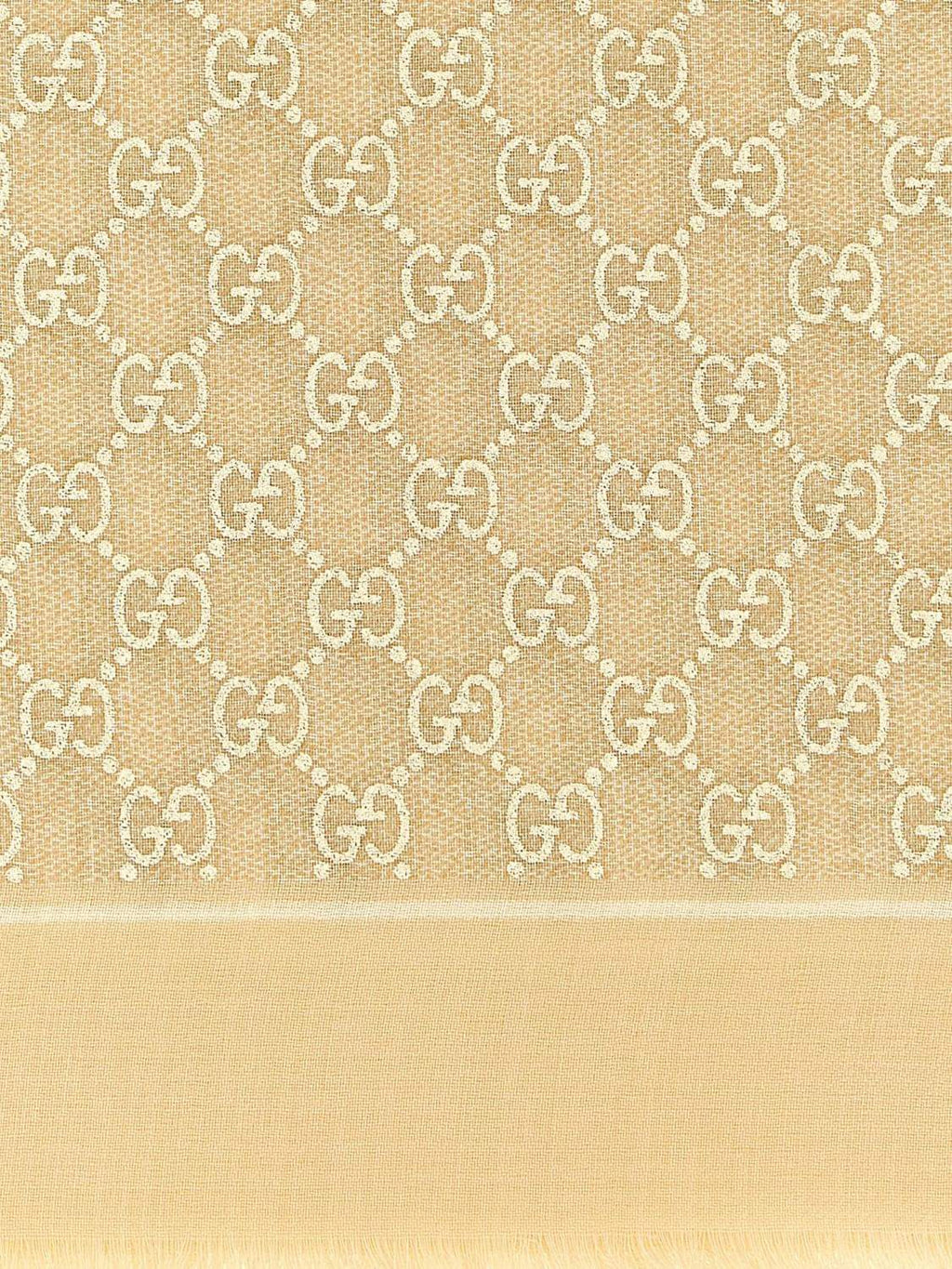 Gucci Neck Scarf Woman Beige