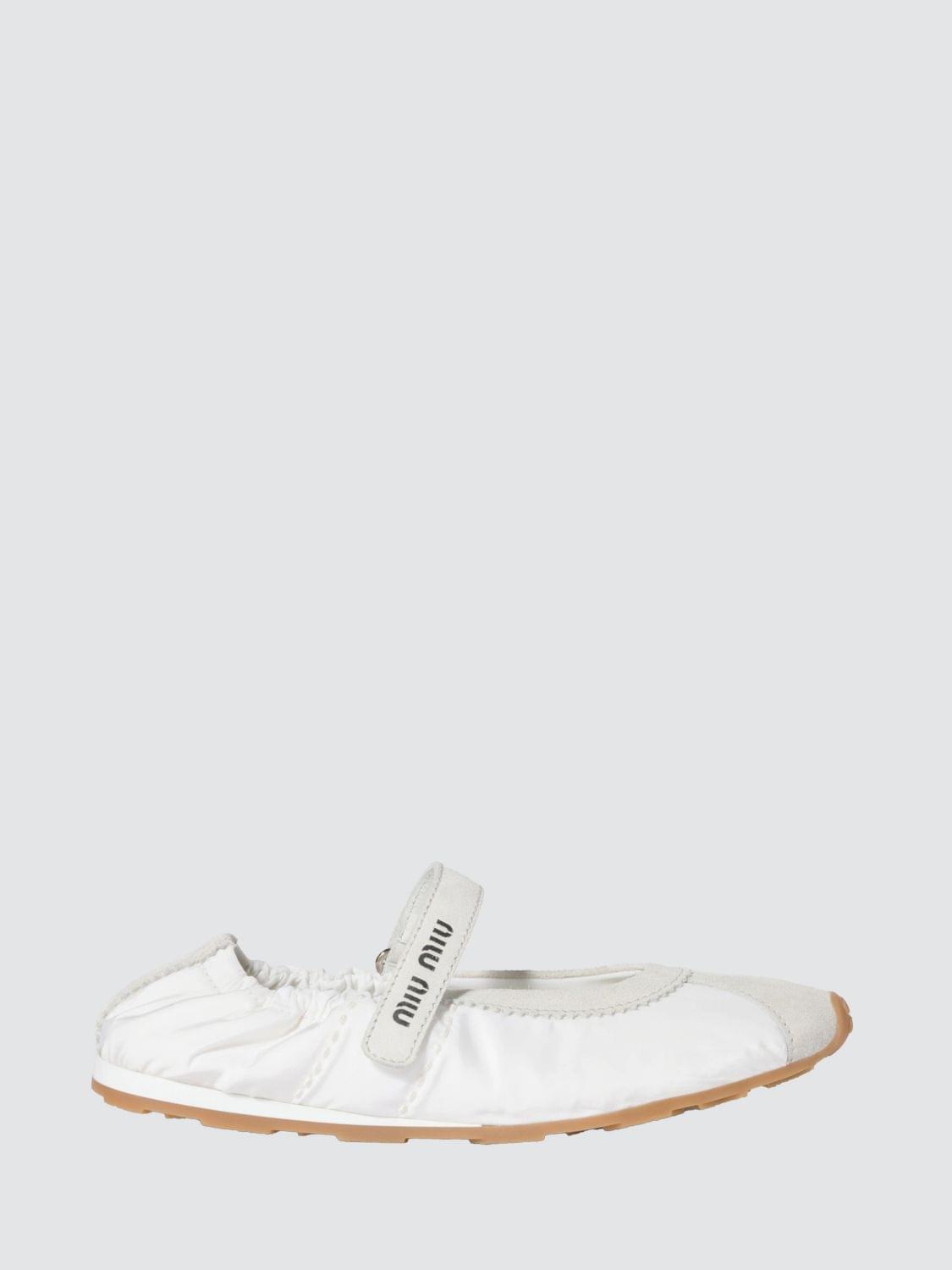 Miu Miu Ballet Flat Woman White
