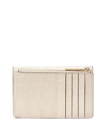 Kate Spade New York Dumpling Croc Embossed Small Card Holder