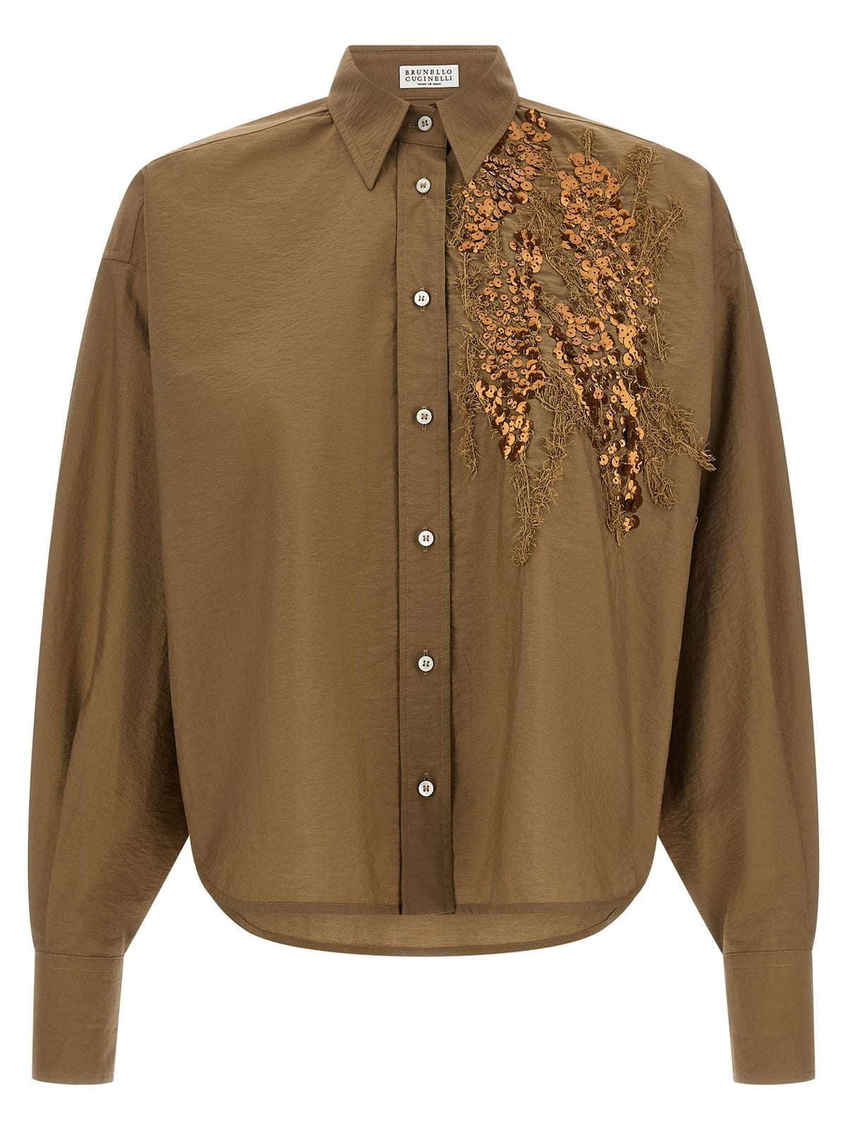Brunello Cucinelli Women 'Dazzling Seabed Embroidery' Shirt