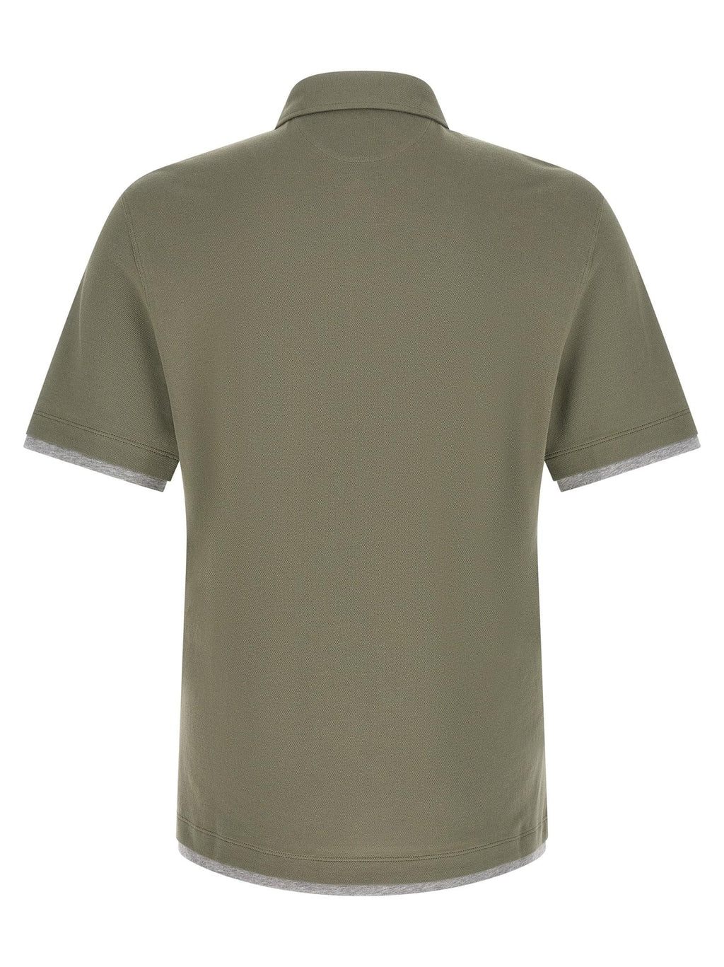 Brunello Cucinelli Men 'Faux Layering' Polo Shirt