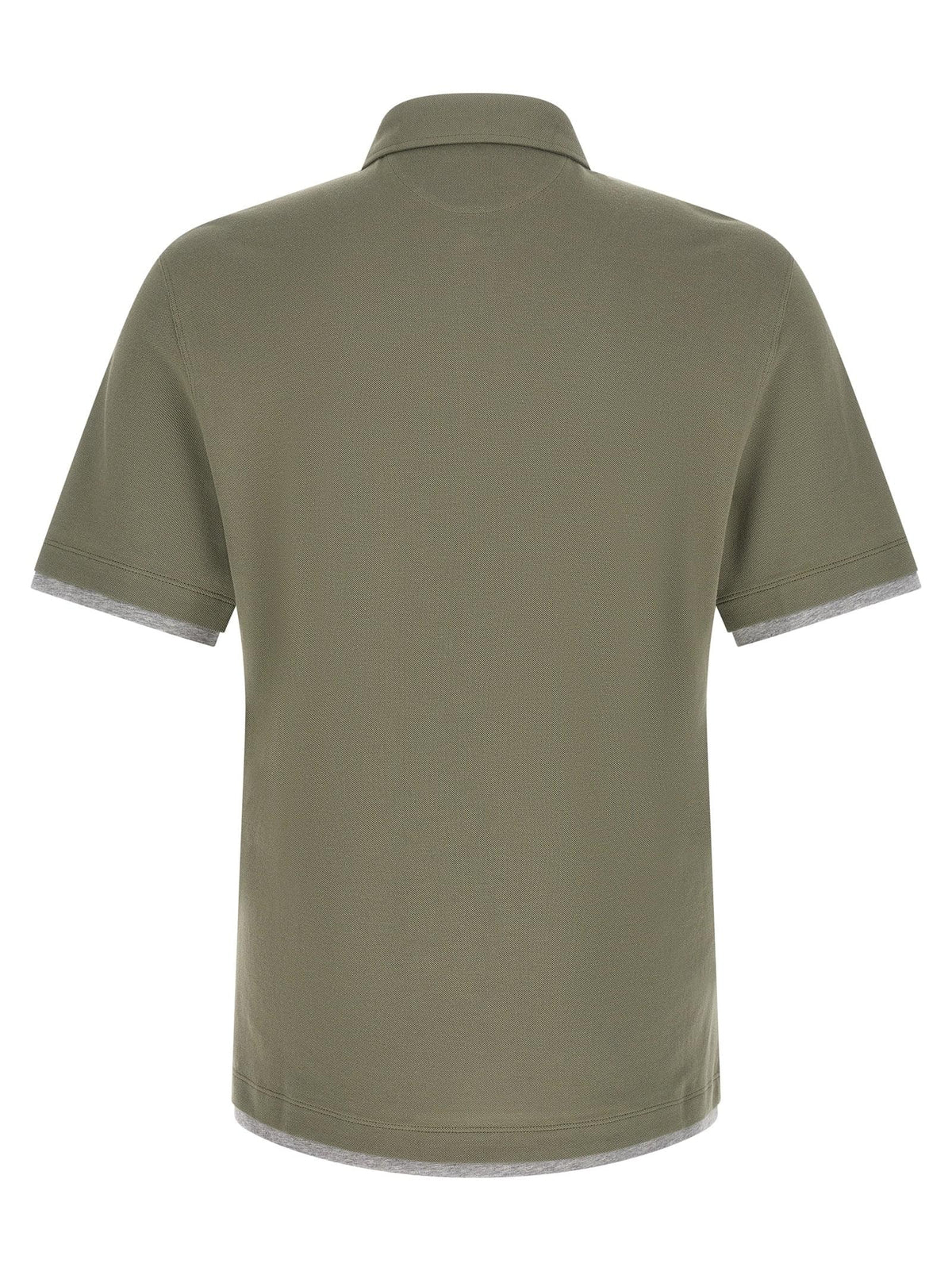 Brunello Cucinelli Men 'Faux Layering' Polo Shirt