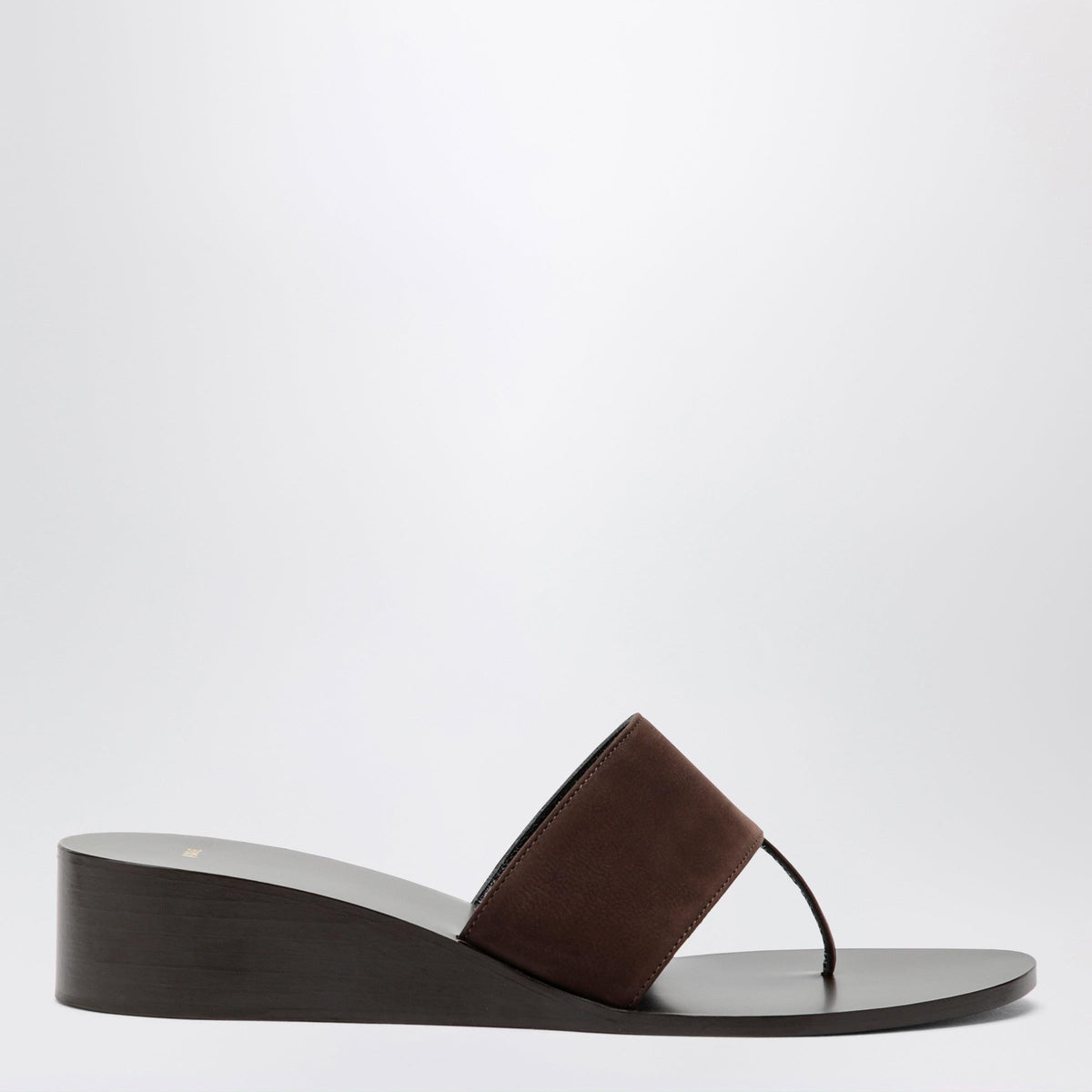 Jude Brown High-Heel Suede Flip-Flops Women