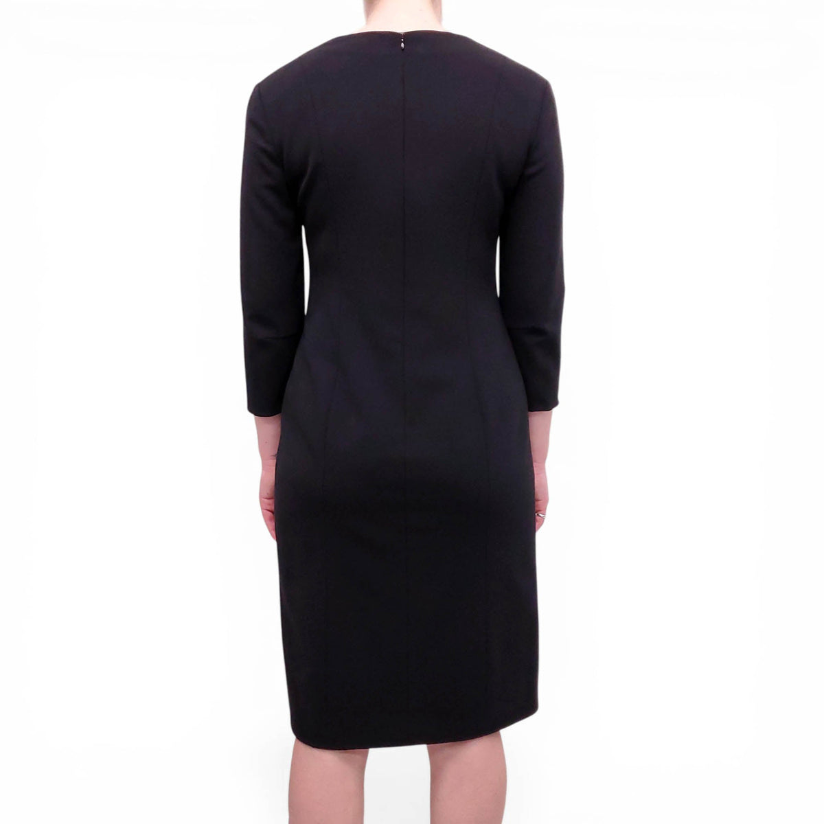 THE ROW BLACK DRESS WITH SLIT DETAIL - SIZE 6