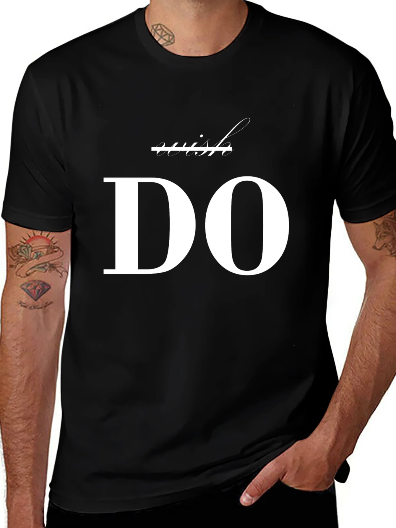 Stylish Black T-Shirt with DO Graphic