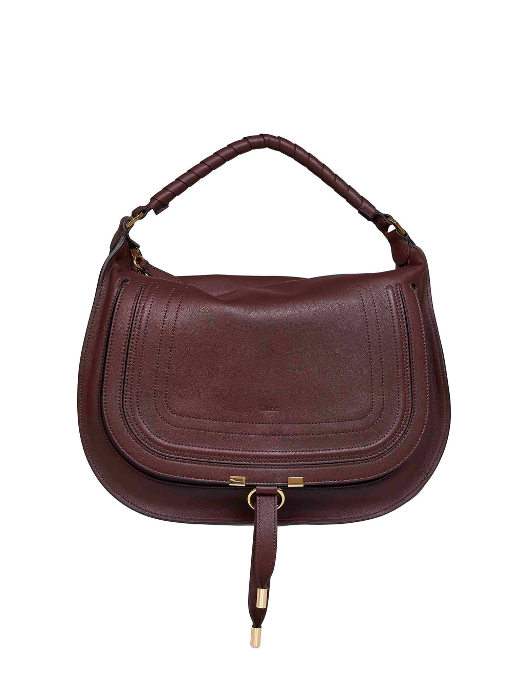 Chloé Women Dark Velvet Marcie Small Shoulder Bag