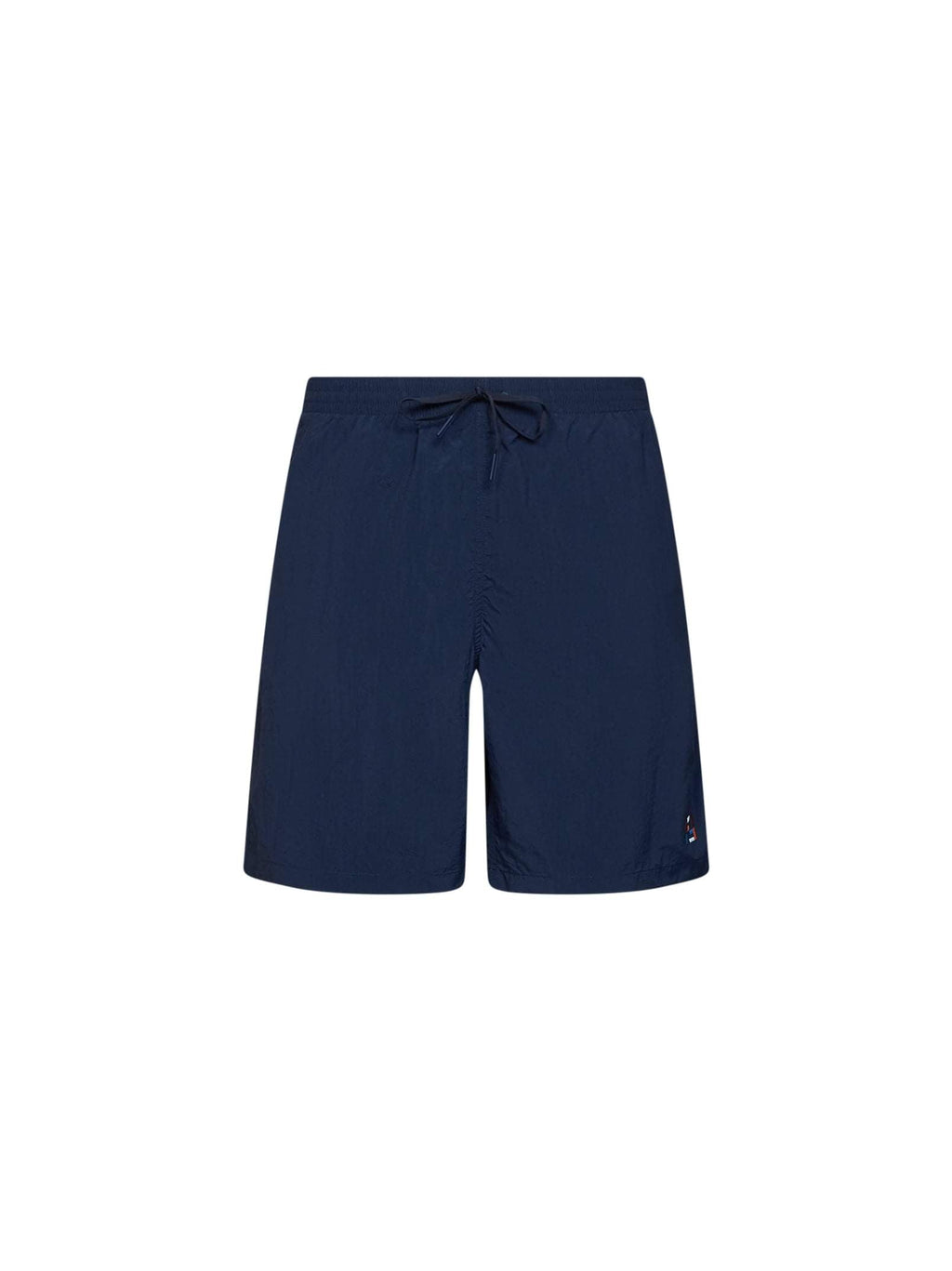 Fendi Men Dark Blue Nylon Embroidered Swim Shorts
