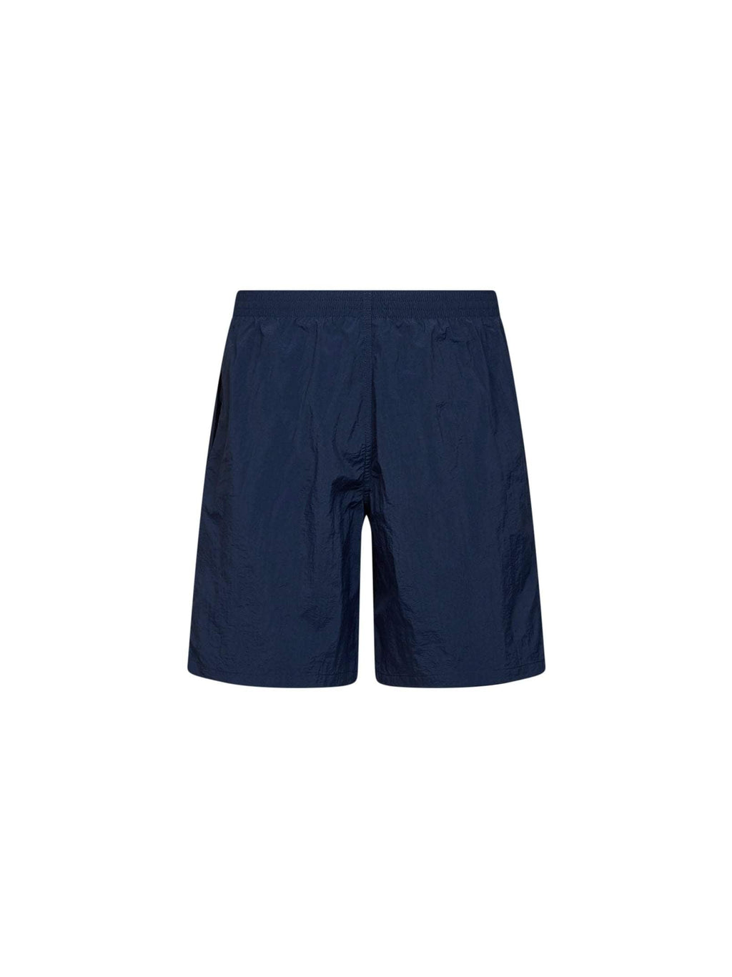 Fendi Men Dark Blue Nylon Embroidered Swim Shorts