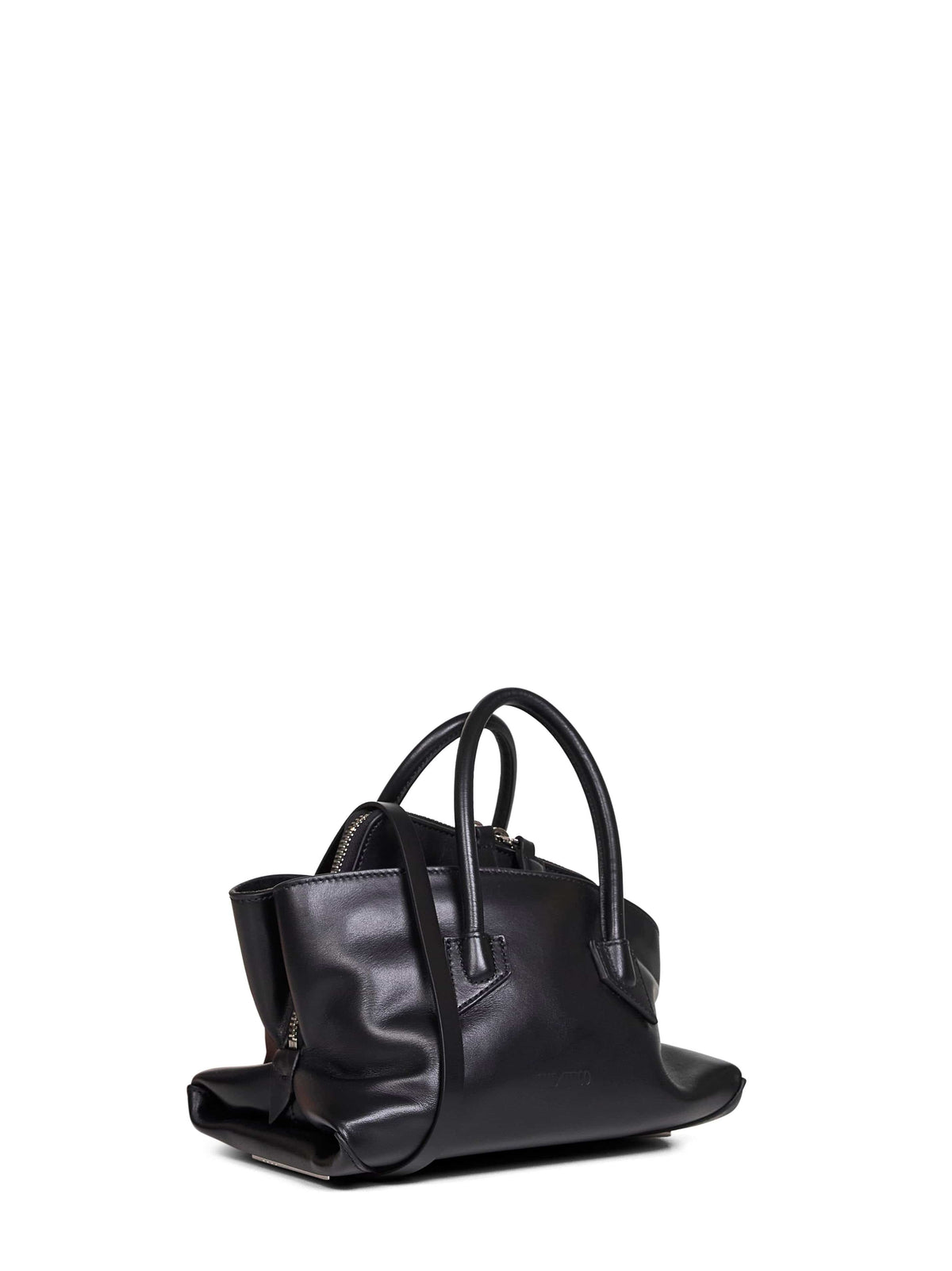 The Attico Women Black "La Passeggiata Mini" Top Handle Bag