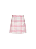 Vivienne Westwood Women Pink And Ivory "Coquette" Virgin Wool Kilt Mini Skirt