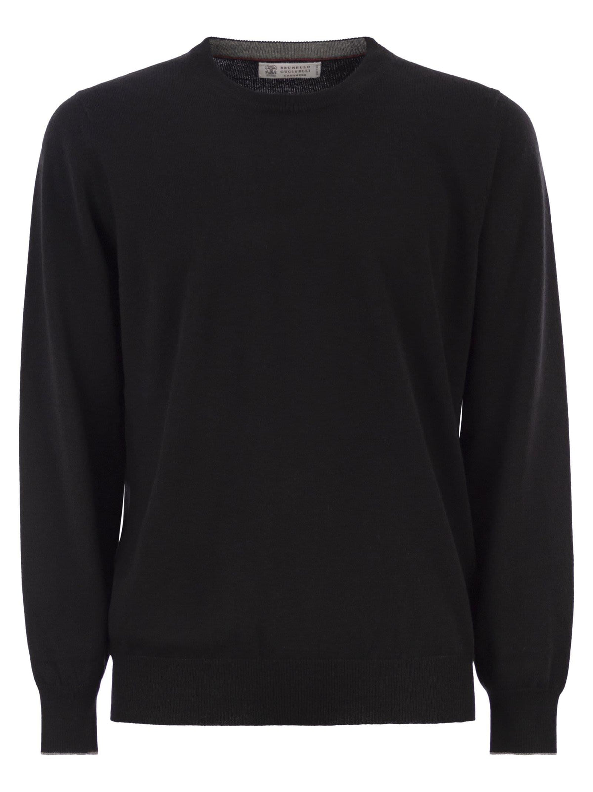 Brunello Cucinelli Men Pure Cashmere Crew-Neck Sweater