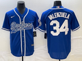 Men's Los Angeles Dodgers Fernando Valenzuela #34 Royal Player jersey Joint Edition