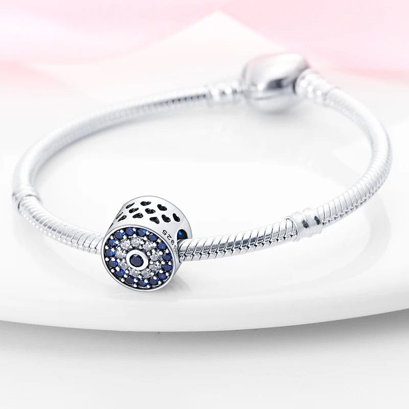 Blue Crystal Evil Eye Charm
