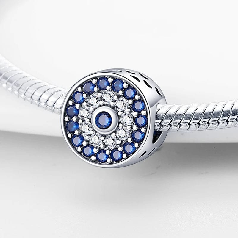 Blue Crystal Evil Eye Charm
