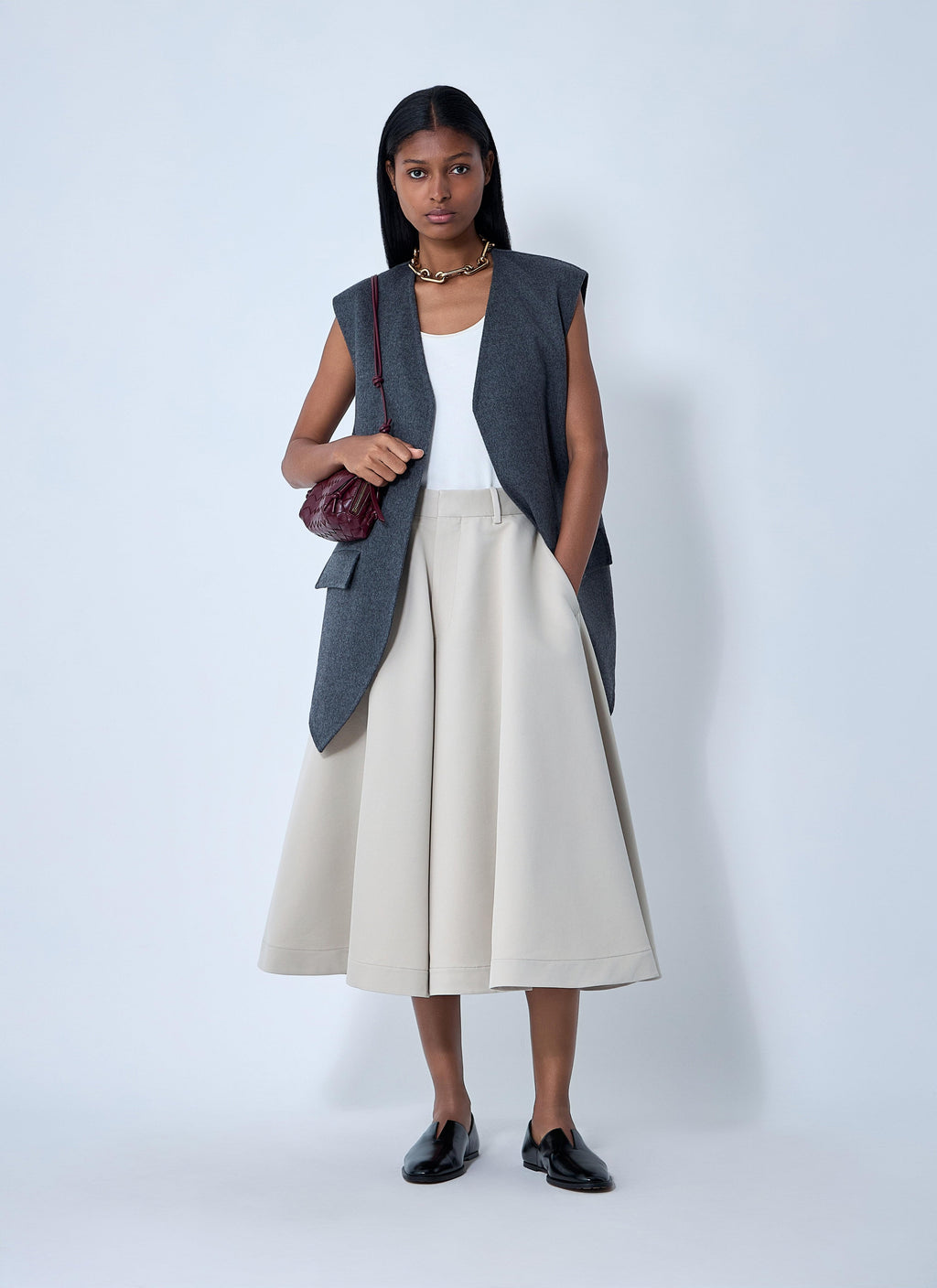 Bottega Veneta Women Silk-And-Cotton-Twill Culotte