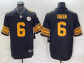 Men's Pittsburgh Steelers Patrick Queen #6 Black Game Player jersey
