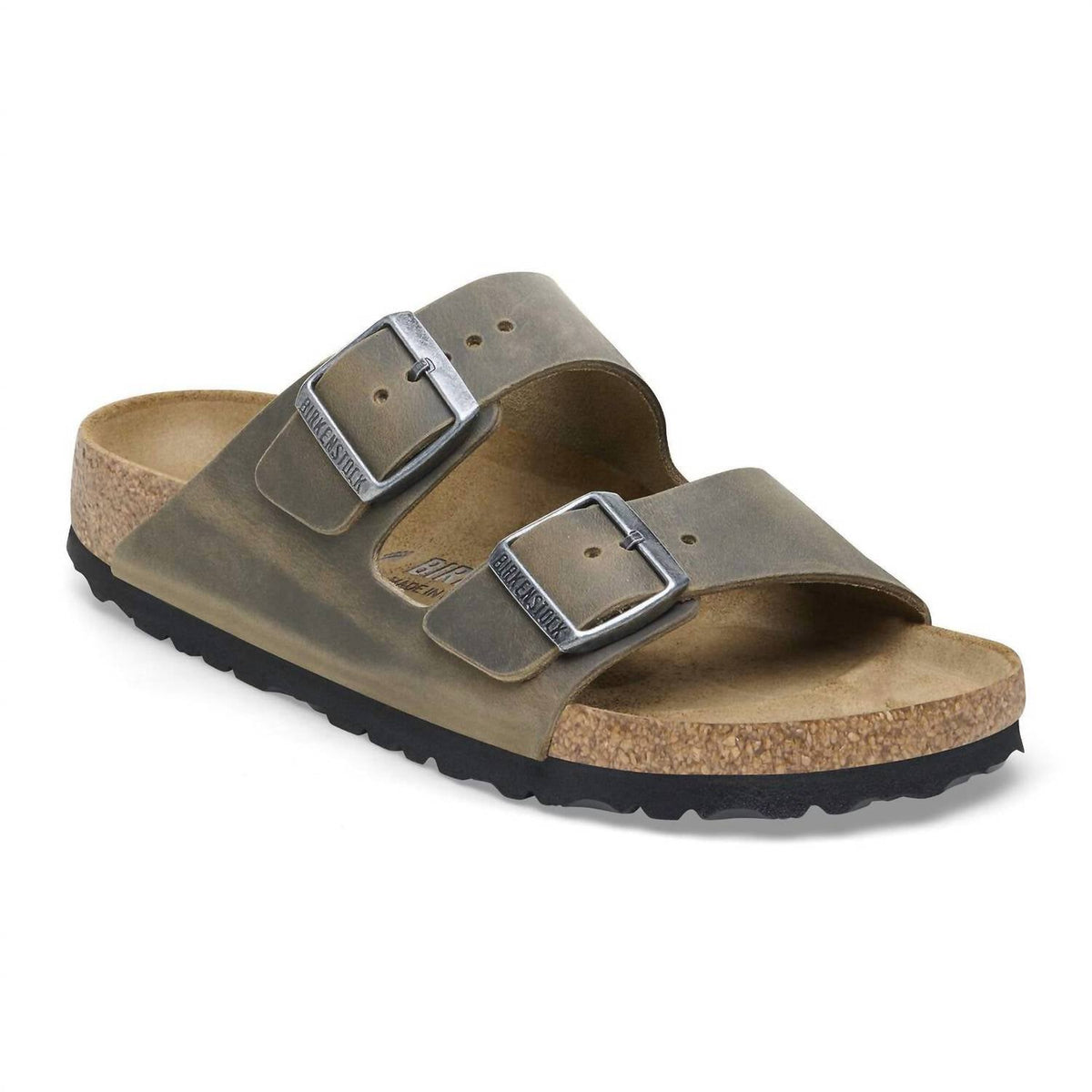 Men's Arizona Leather Sandals In Faded Khaki