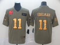 Men's New England Patriots Julian Edelman #11 Brown Game Player jersey