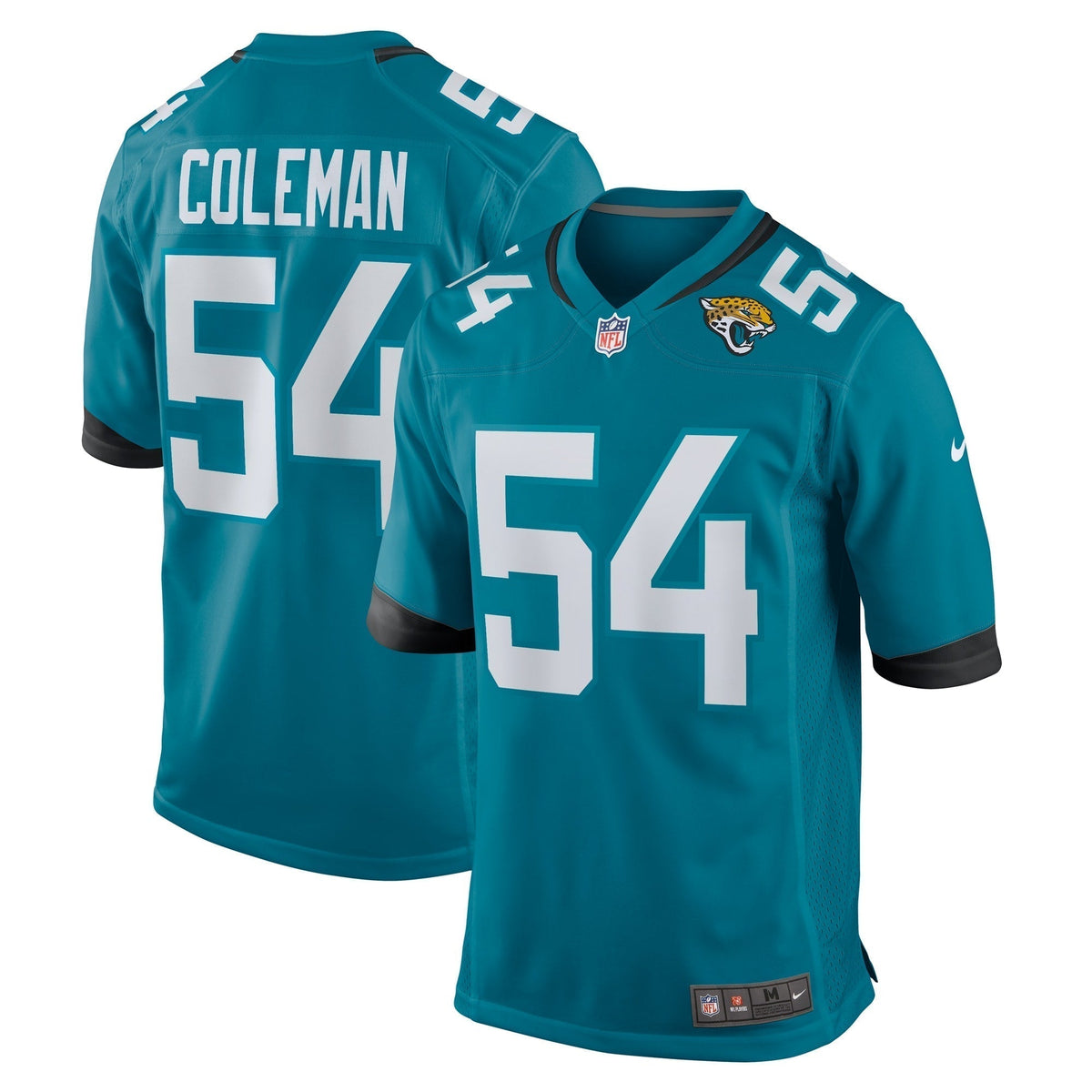 DJ Coleman Jacksonville Jaguars Nike  Game Jersey -  Teal