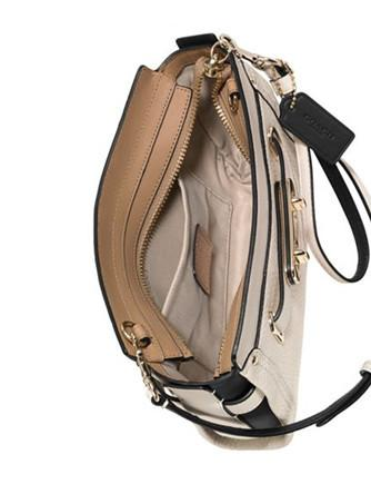 Coach Swagger Wristlet in Colorblock Pebble Leather