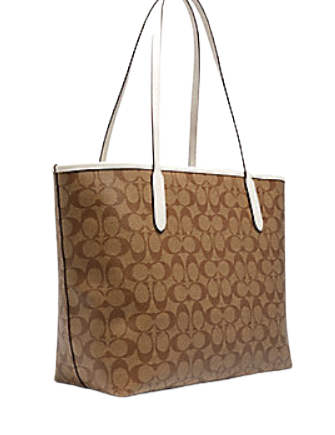Coach City Tote in Signature Canvas With Love Print