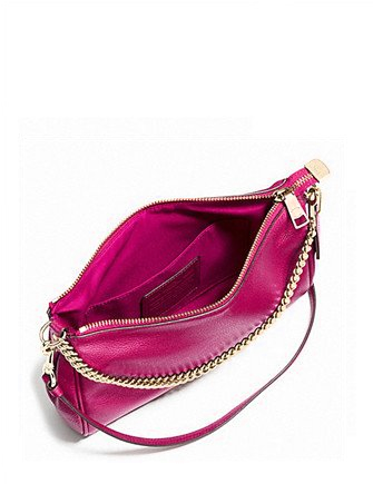 Coach Carrie Crossbody Clutch in Pebble Leather