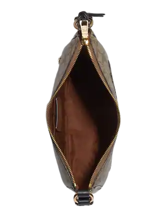 Coach Ellie File Bag In Signature Canvas With Disco Patches