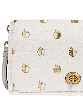Coach Hayden Foldover Crossbody Clutch With Apple Print