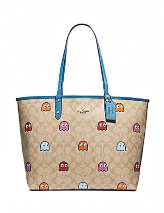 Coach Pac-Man Signature Reversible City Tote