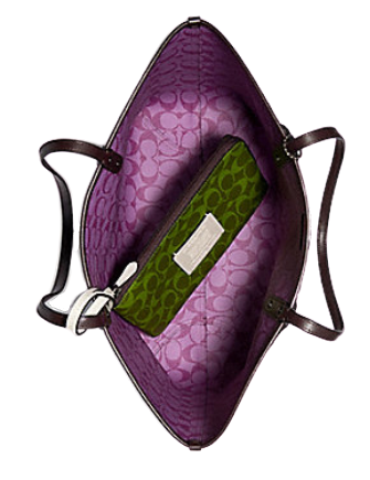 Coach Reversible City Tote in Blocked Signature Canvas