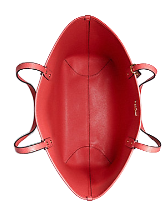 Coach Reversible City Tote in Signature Canvas With Strawberry Print