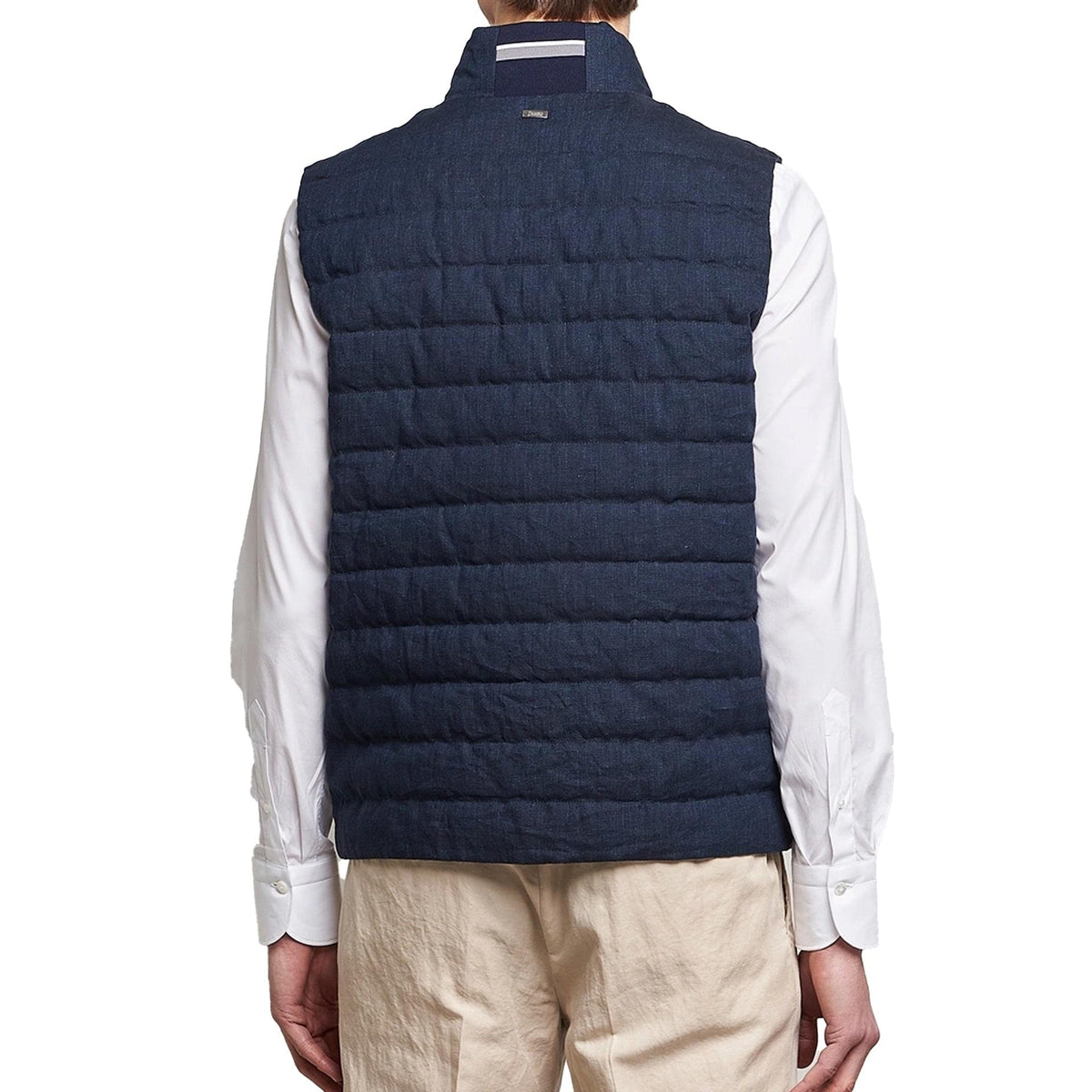 Herno Linen Down Gilet Men